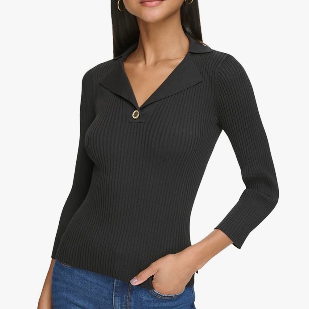 Karl Lagerfeld Button Sweater, size XL